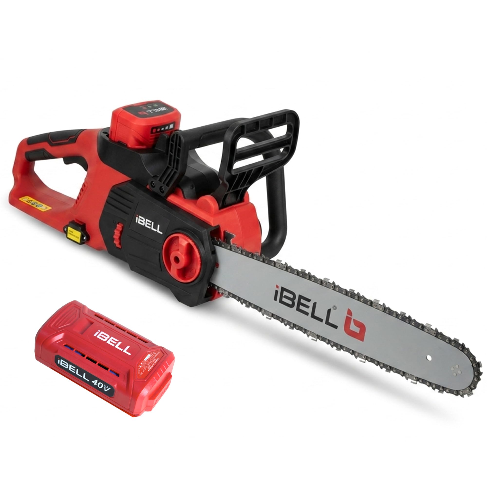 IBELL Brushless 40V Cordless Chainsaw Brushless IBL BS40-17, 1650W Power, 16-Inch Guide Bar, 15m/s Chain Speed, 7500 RPM, 4Ah Li-Ion Battery, Heavy Duty Wood Cutting Machine - 12 Months Warranty-picture-13