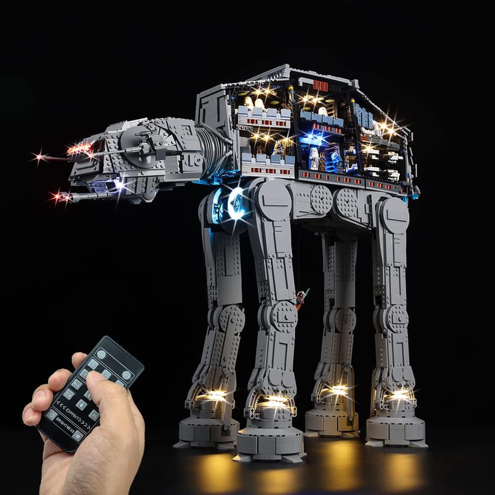 Kyglaring LED Light Kit Compatible with Lego Set 75313, Lighting Accessories Compatible with Star Wars at-at 75313 Model, Lights Only (Model Not