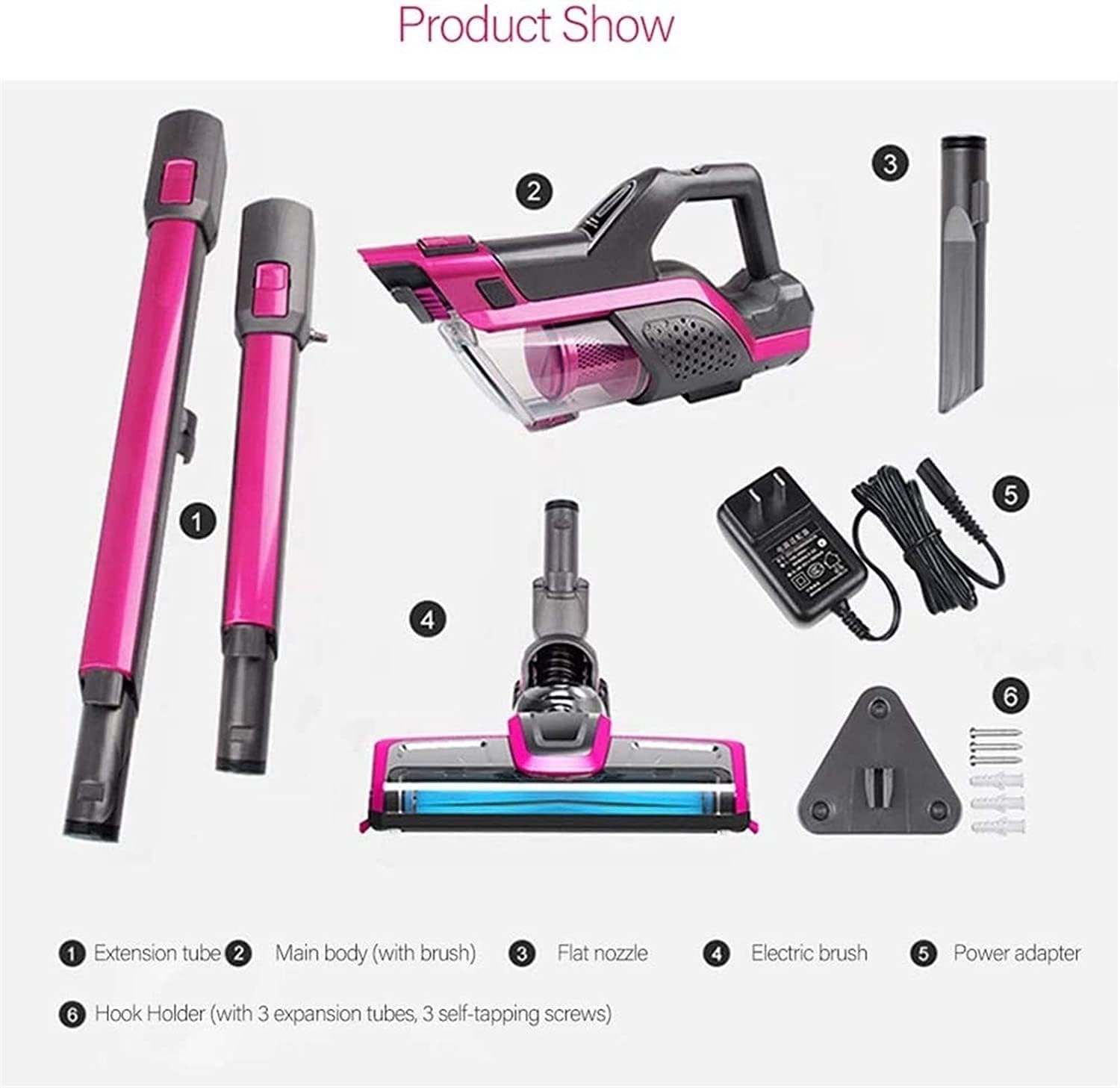 Cordless Vacuum Cleaner 45 mins Long Runtime Stick Vacuum Robust Suction Handheld Vacuum Cordless Vacuum for Hard Floor Stairs 150W Stick Vacuum Cleaner