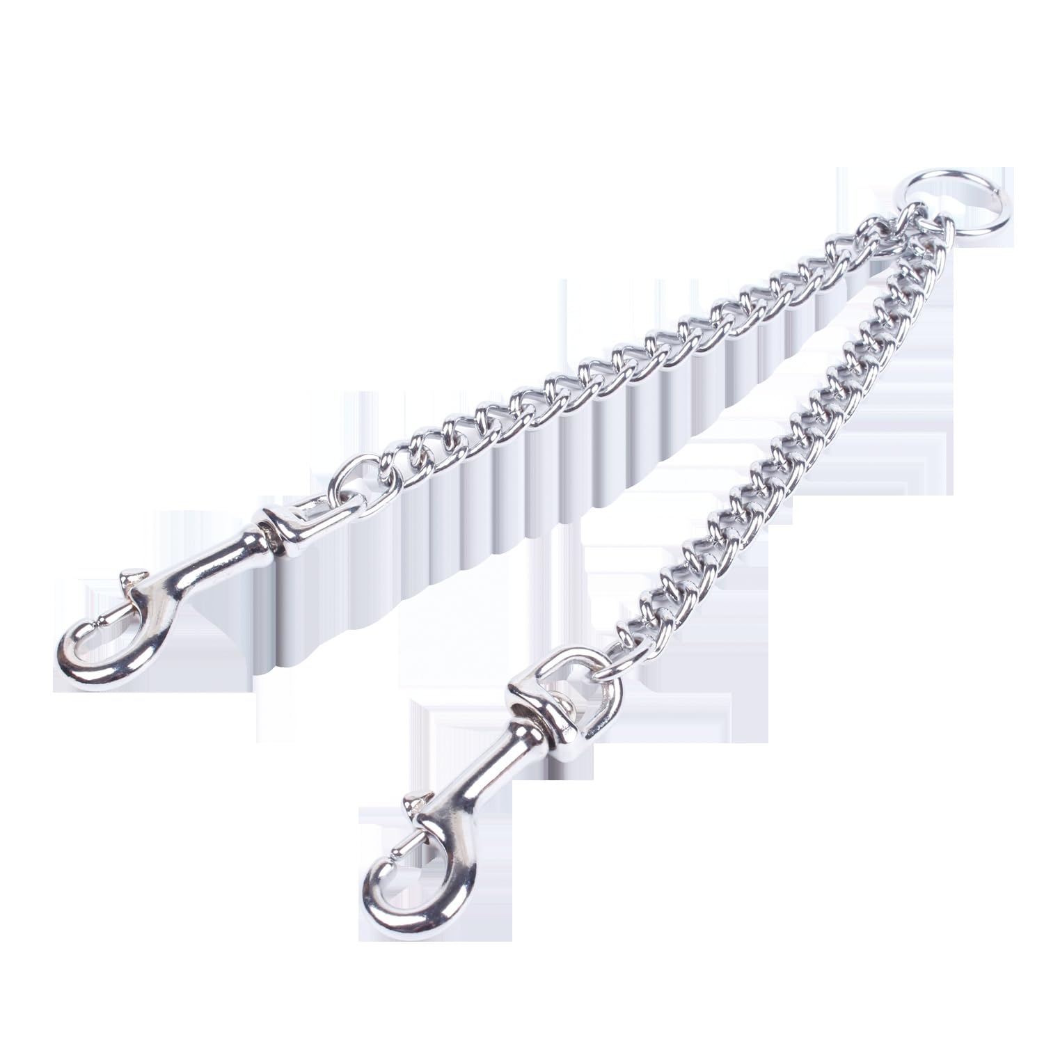 Strong and Adjustable Double Hook Dog Leash - Ideal for Safe Walks and Effective Training, Monochrome