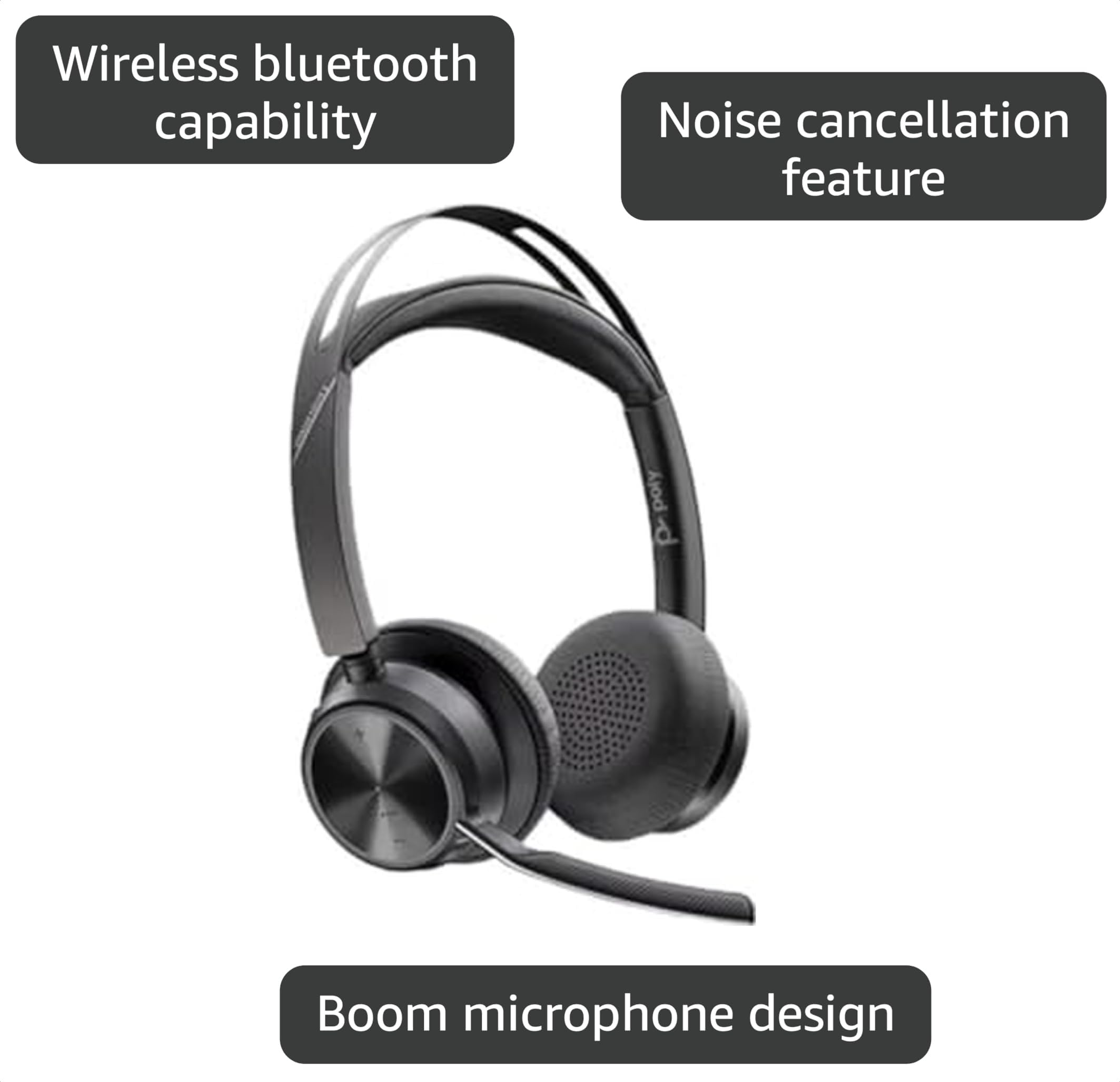 Amazon.com: Poly Voyager Focus 2 Microsoft Teams Certified USBC-C