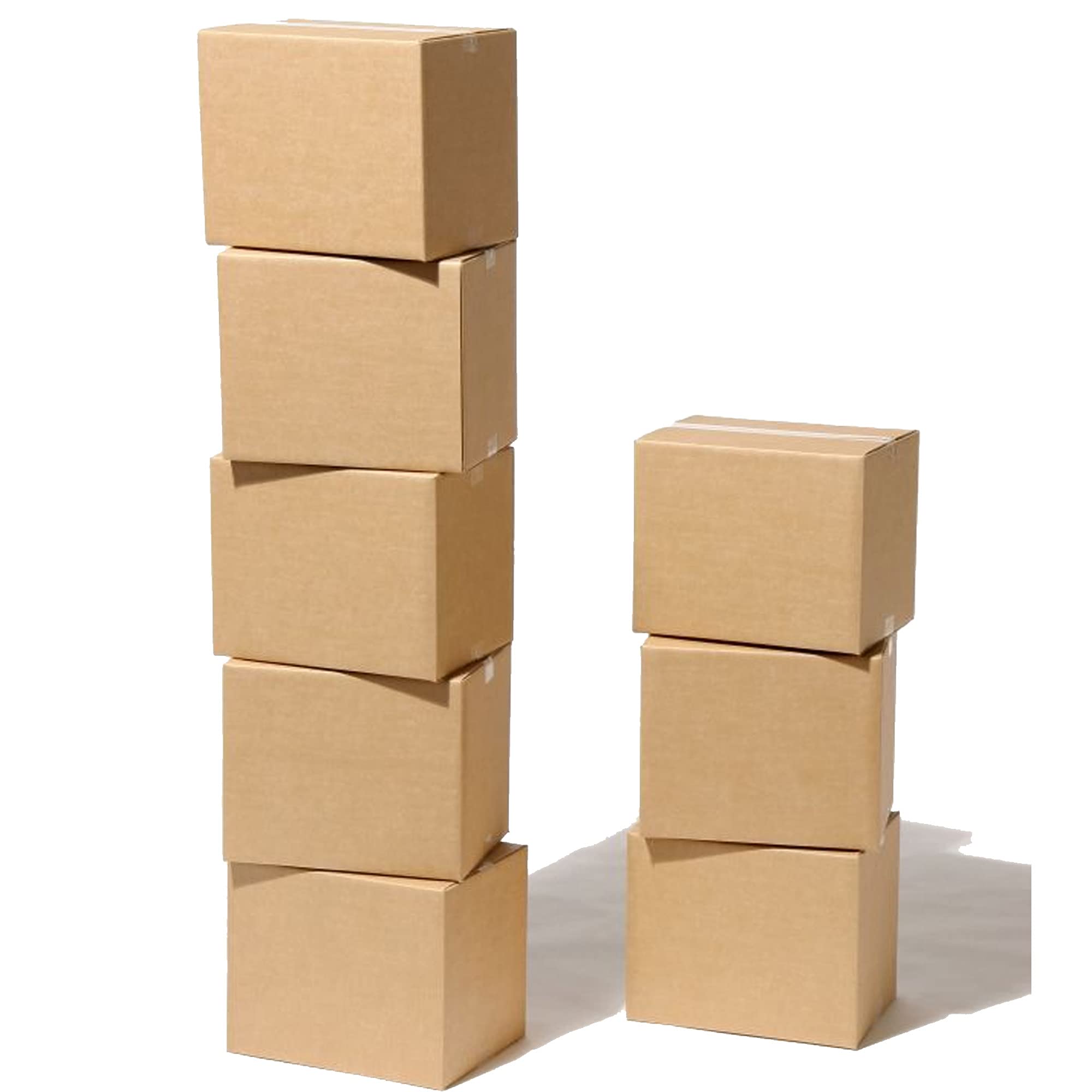 PlutoPackaging Single Wall Cardboard Shipping Boxes Pack of 50 Cartons (9x6x6" (229x152x152mm))