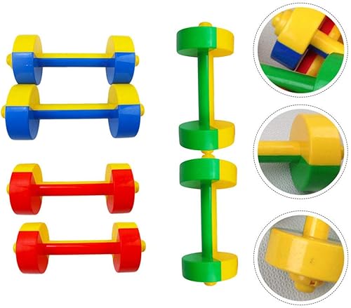 Miniatura 9 de Garneck Juguete para niños pequeños, 3 pares de mancuernas para niños, ejercicio deportivo, juguete para niños, mancuernas pequeñas con mango