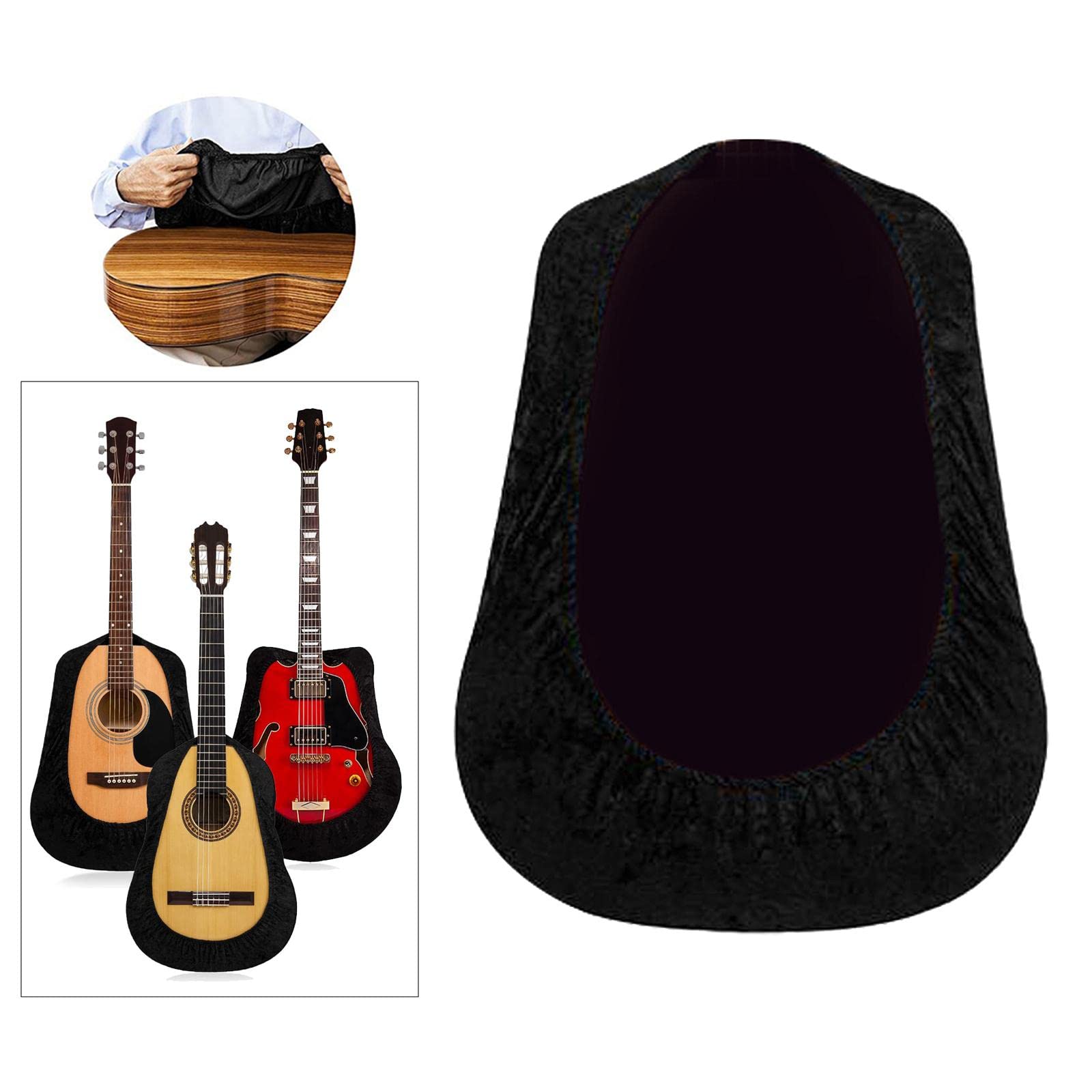 LOVIVER Manicotto Protettivo Elastico Universale per Chitarra Acustica Classica