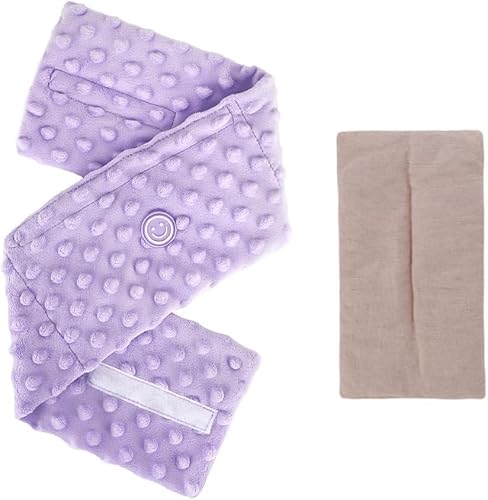 Comfheat Colic and Gas Relief for Newborns and Infants, Flaxseed Heated Tummy Wrap, Baby Swaddling Belt with Soothing Warmth, Natural Relief for Upset Stomach in Babies and Toddlers, 0-3 Years (Puple)
