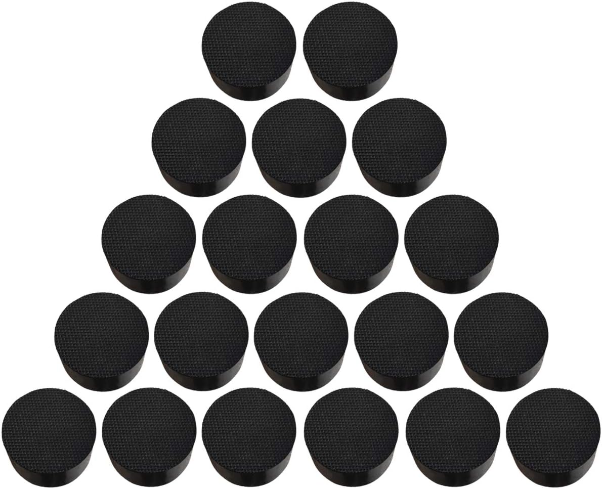 20 Pack Natural Rubber Flower Pot Feet Invisible Flower Pot Mat Plant Pots Risers Pad Black