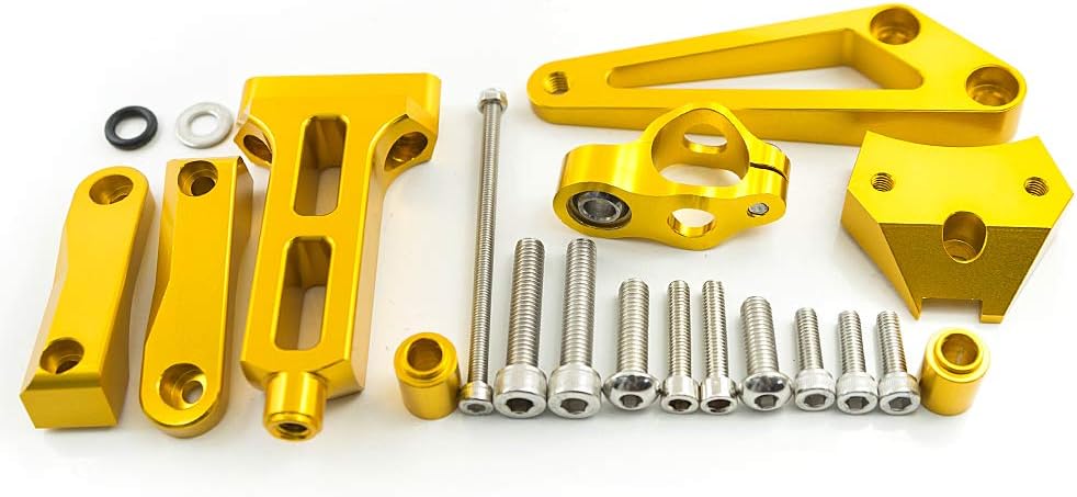 Motorcycle CNC Steering Damper Stabilizer Buffer Mounting Bracket Kit Compatible with CB1300 2003-2011