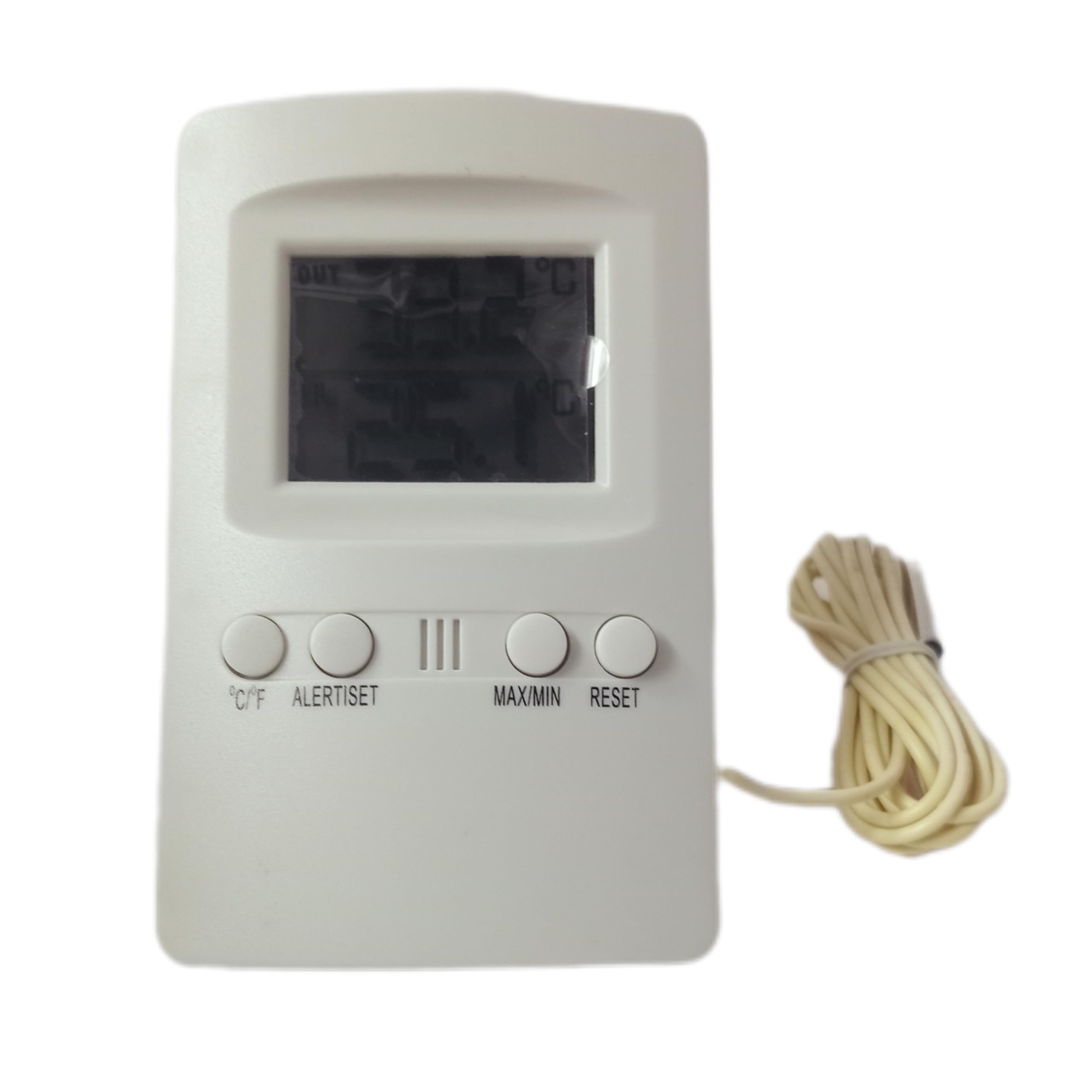 Digital Thermometer with External Probe | Indoor & Outdoor Temperature Monitor | LCD Display | Max/Min Memory | °C/°F Switch-picture-11