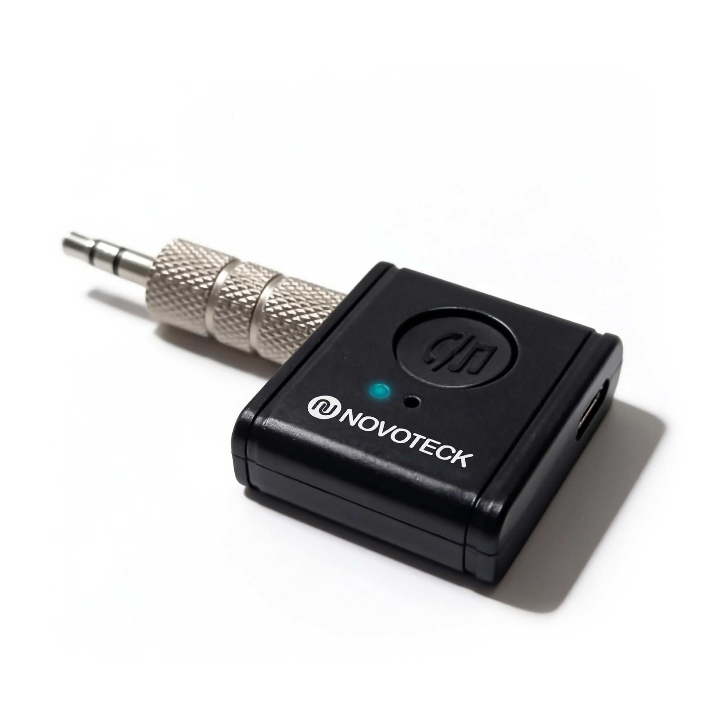 Receptor Bluetooth 5.3 AUX para Coche, Jack 3,5 mm, USB-C, Manos Libres | Convierte tu coche con AUX en Bluetooth; compatible con iPhone, Android, altavoces y auriculares con cable.