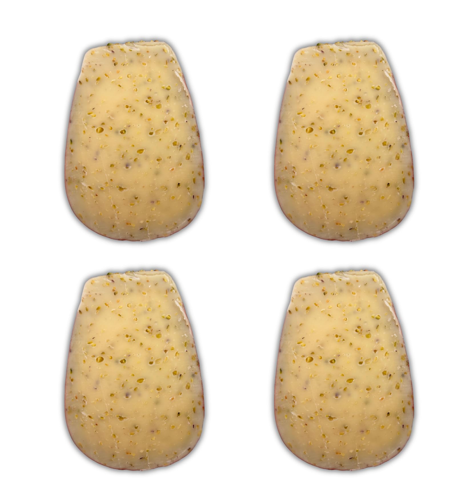 Machegusto!® - 4x 500g Caciobufala à la Pistache + Planche à Découper Offerte – Fromage Italien au Lait de Bufflonne et Pistaches | Saveur Délicate et Gourmande | Format 2kg