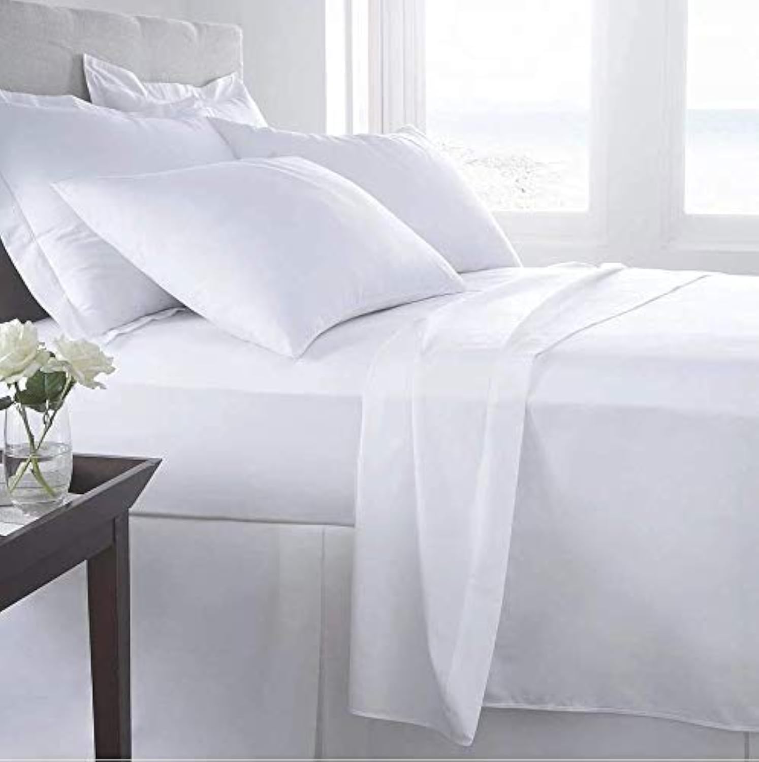 Threadmill Egyptische katoenen lakenset voor kingsize bed | 100