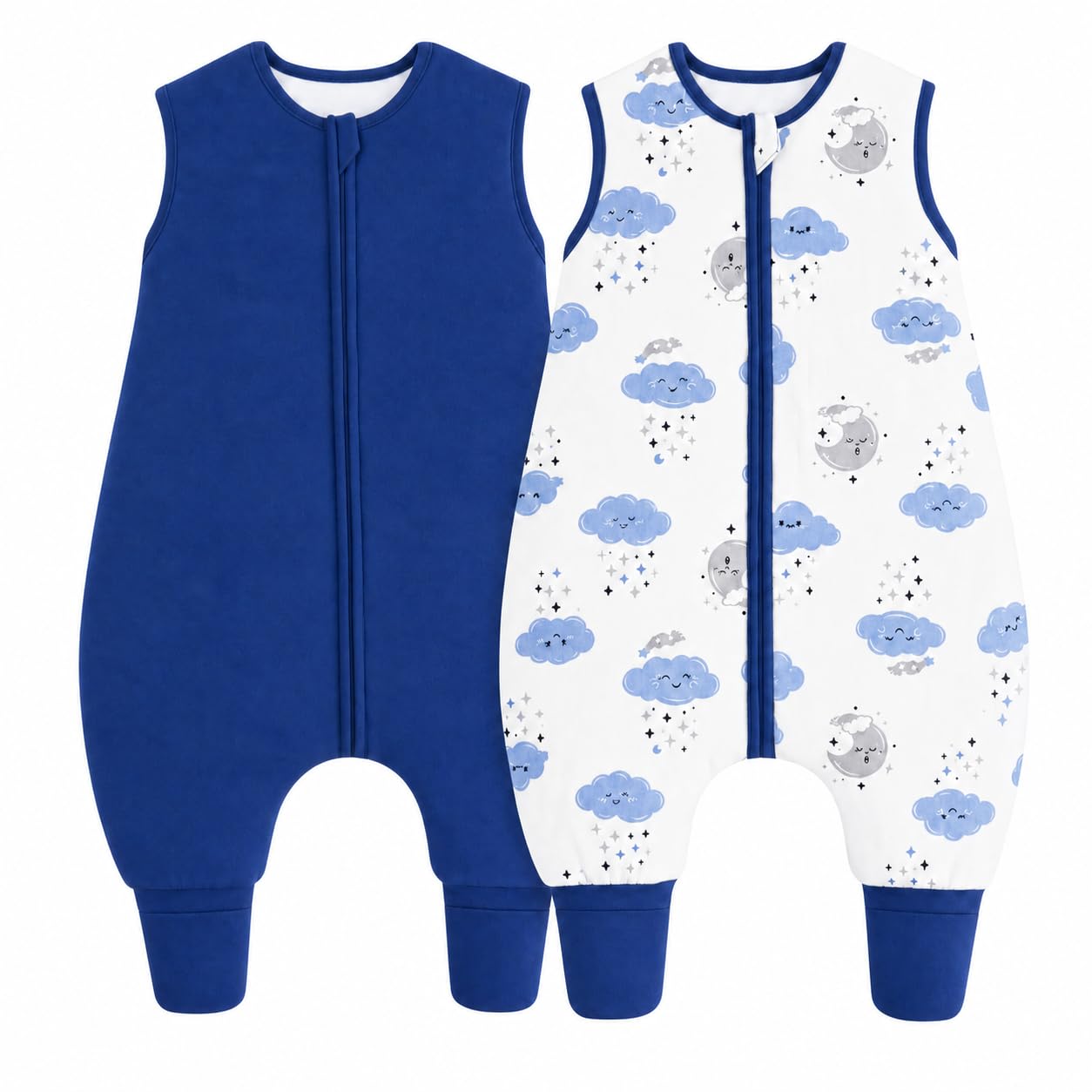 JiAmy Sacco Nanna Neonato con Piedi 1.5 TOG in Cotone 6M-6A