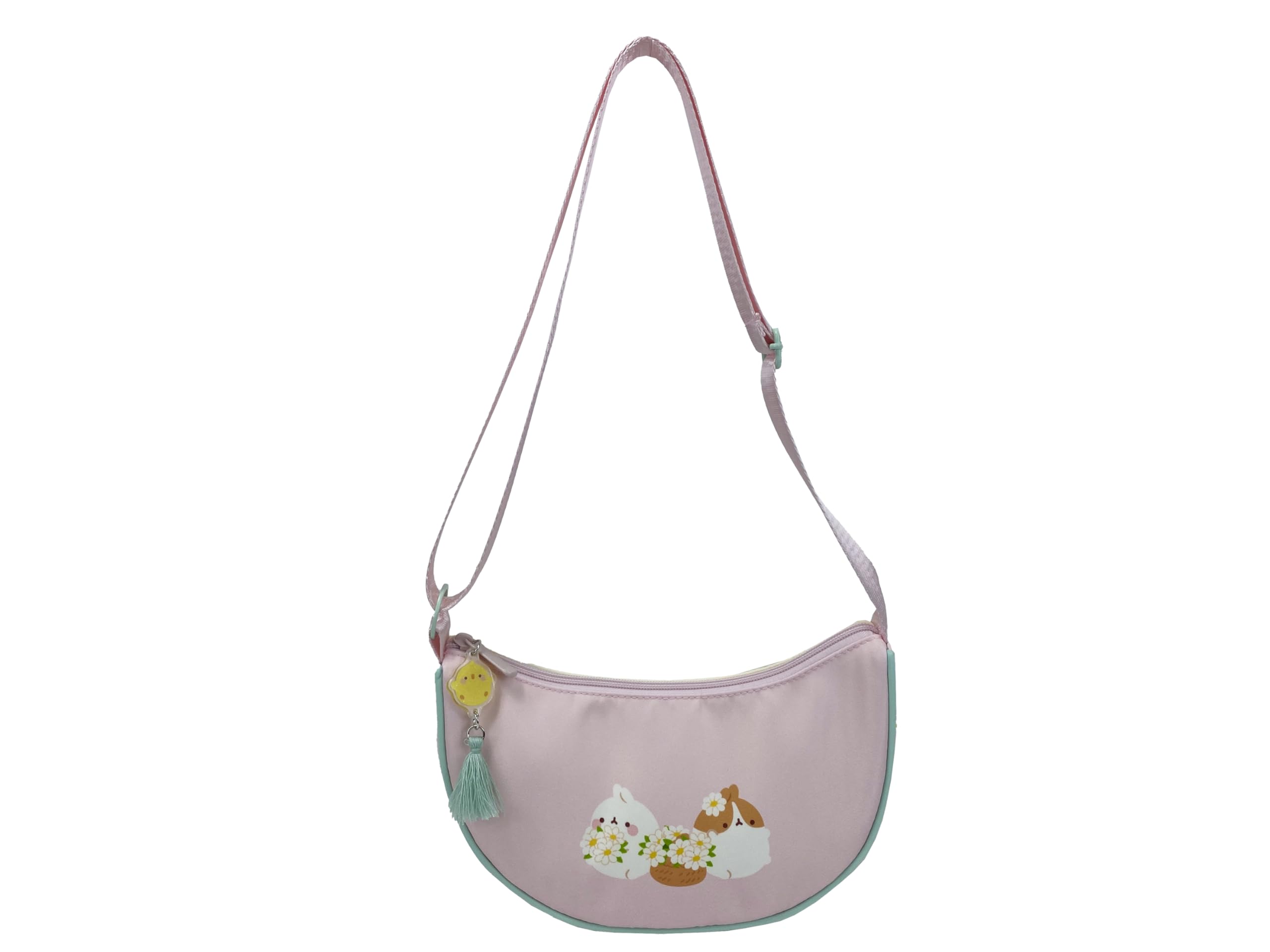 CYPBRANDS Molang, Handbag, Half Moon Bag, Blossom, Pink, Official Product, pink, Medium