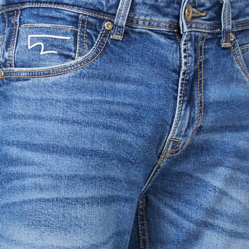 Image of Spykar Men's Rover Regular Fit Mid Rise Casual Jeans