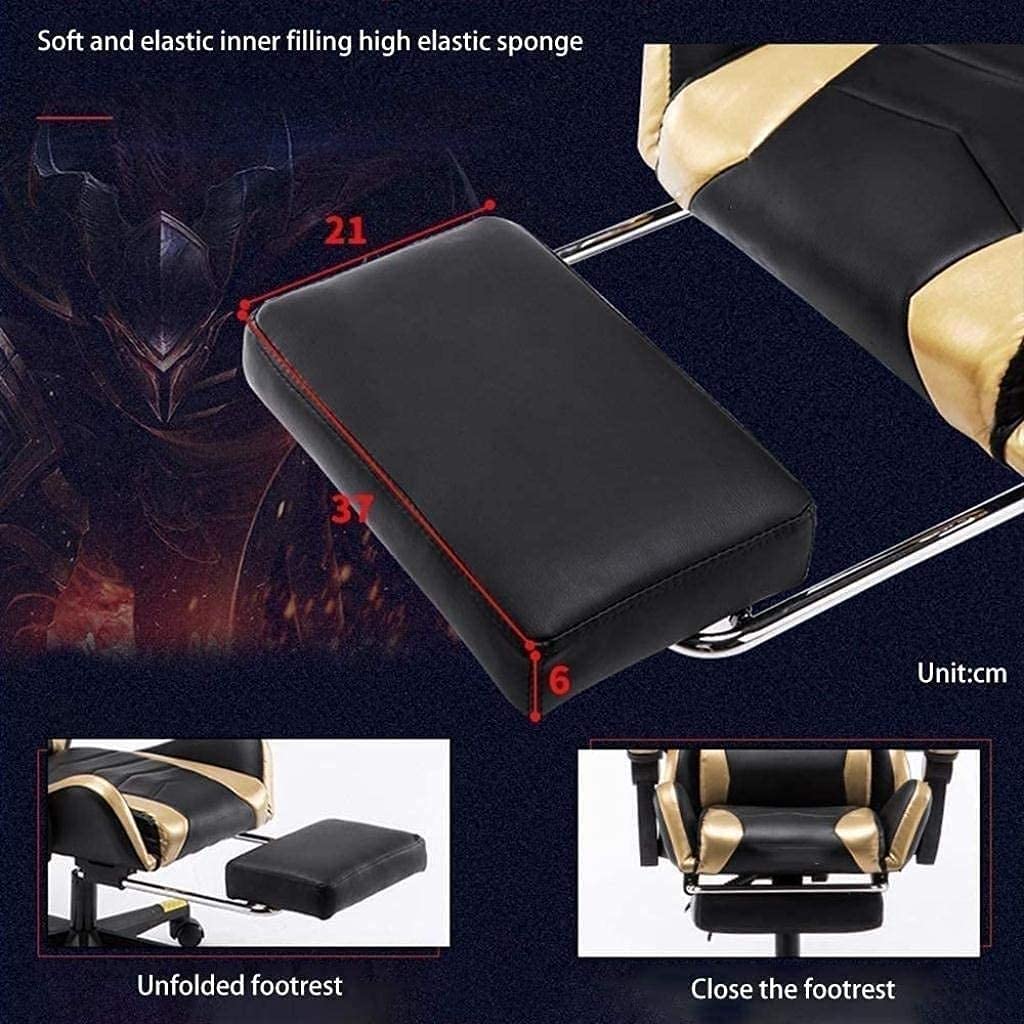 para el hogar, cómoda silla giratoria elevadora, silla para deportes electrónicos, silla para juegos con respaldo alto, ajustable con reposapiés, silla para computadora, silla para arrodillarse, silla
