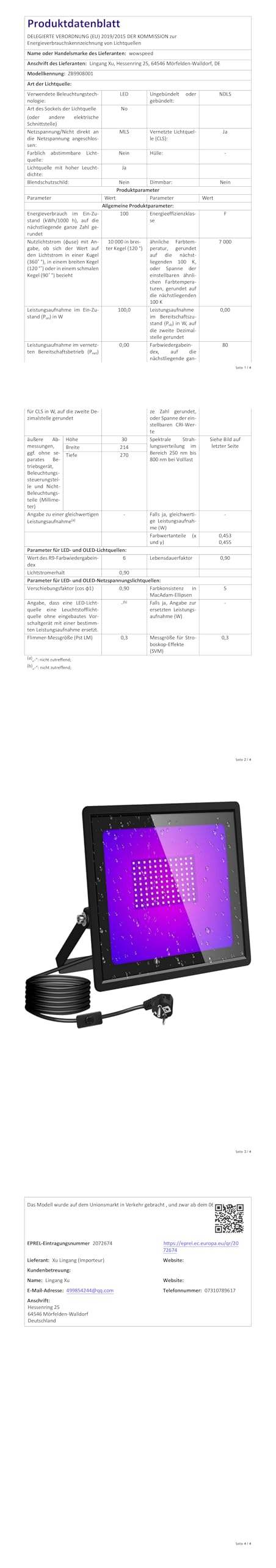 100W Schwarzlichtlampe, 3 Brightness Schwarzlicht, P66 Wasserdicht Schwarzlicht Strahler, UV Licht Mit 1.5m Netzkabel Stecker Schalter, Schwarzlicht Led für Party Disco, Neonfarben, Aquarium