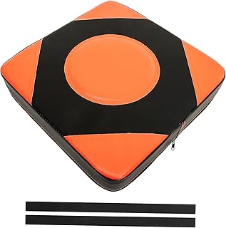 INOOMP 1 Conjunto Alvo De Boxe De Parede Alvo De Boxe Taekwondo Artes Marciais Couro Karatê Pequeno Saco De Boxe Material De Boxe Almofada De Chute Pu Alvo De Boxe Couro Pu Laranja Sem