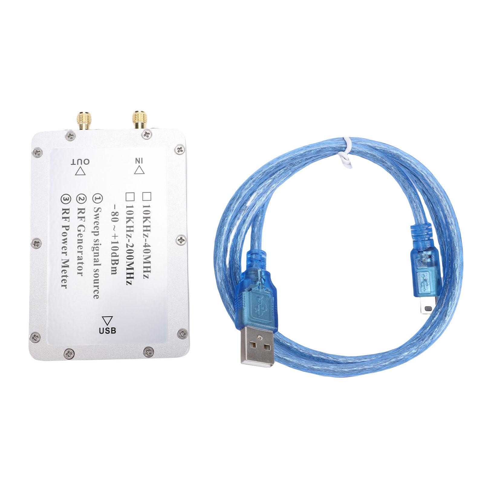 Fafeicy Generador de Señal de Barrido Medidor de Potencia RF de 10 KHz-40 MHz Fuente de Barrido de Frecuencia DDS con USB para Radioaficionados y Pruebas de Circuitos
