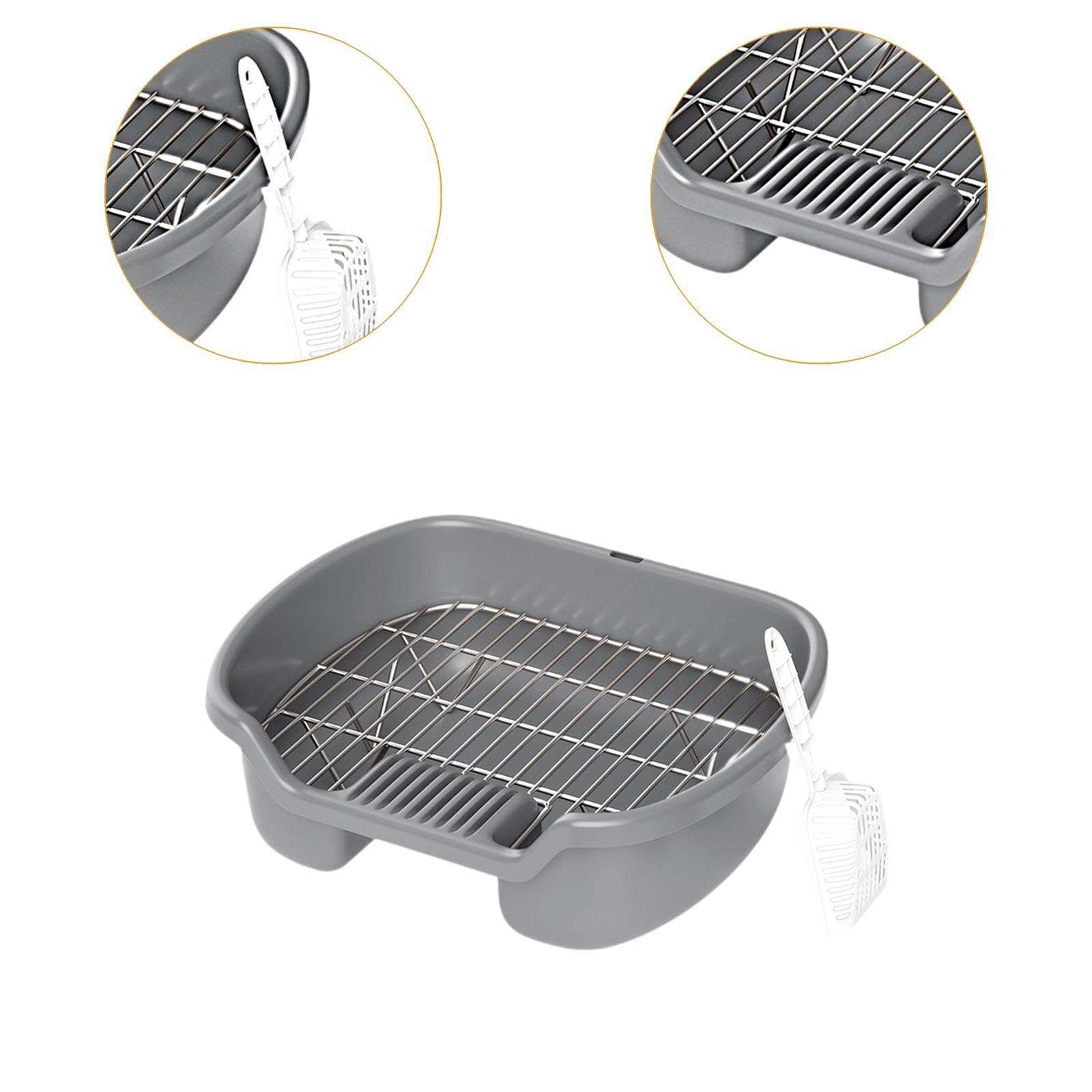 MYCENSE Pet Training Toilet Dog Litter Pan Training Pad Holder Easy to Clean with Scoop Potty Tray for Small and Medium Dog