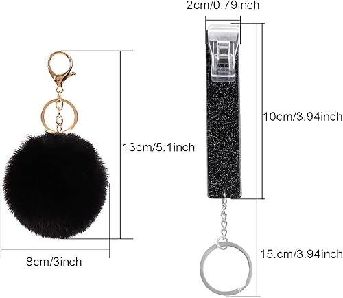 Miniatura 4 de XIANGXING Extractor de tarjetas de crédito, agarrador de tarjetas de banco de débito acrílico para clavos largos llavero de cajero automático