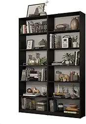 Kit Madesa com 2 Estantes Livreiro 6908 - Preto