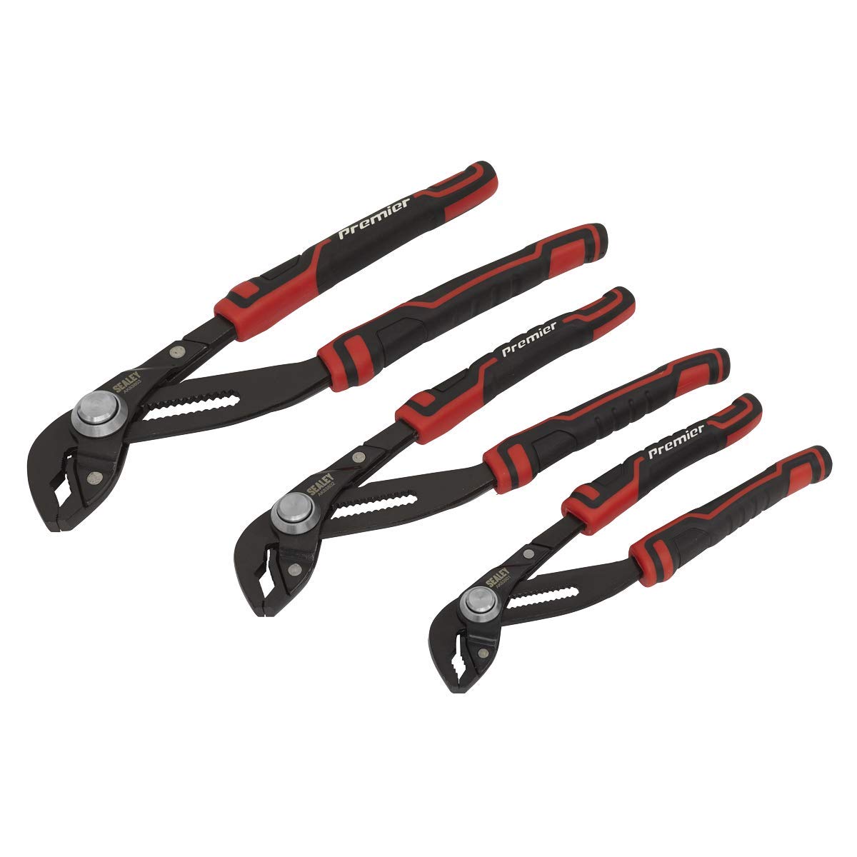 Sealey Water Pump Pliers Set 3 Pieces Quick Action - AK8380