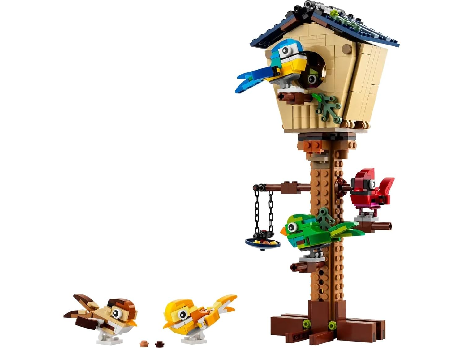 LEGO Creator 3in1 Birdhouse 31143 Birds to Hedgehog to Beehive Set Forest Animal Figures Building Toys for Kids