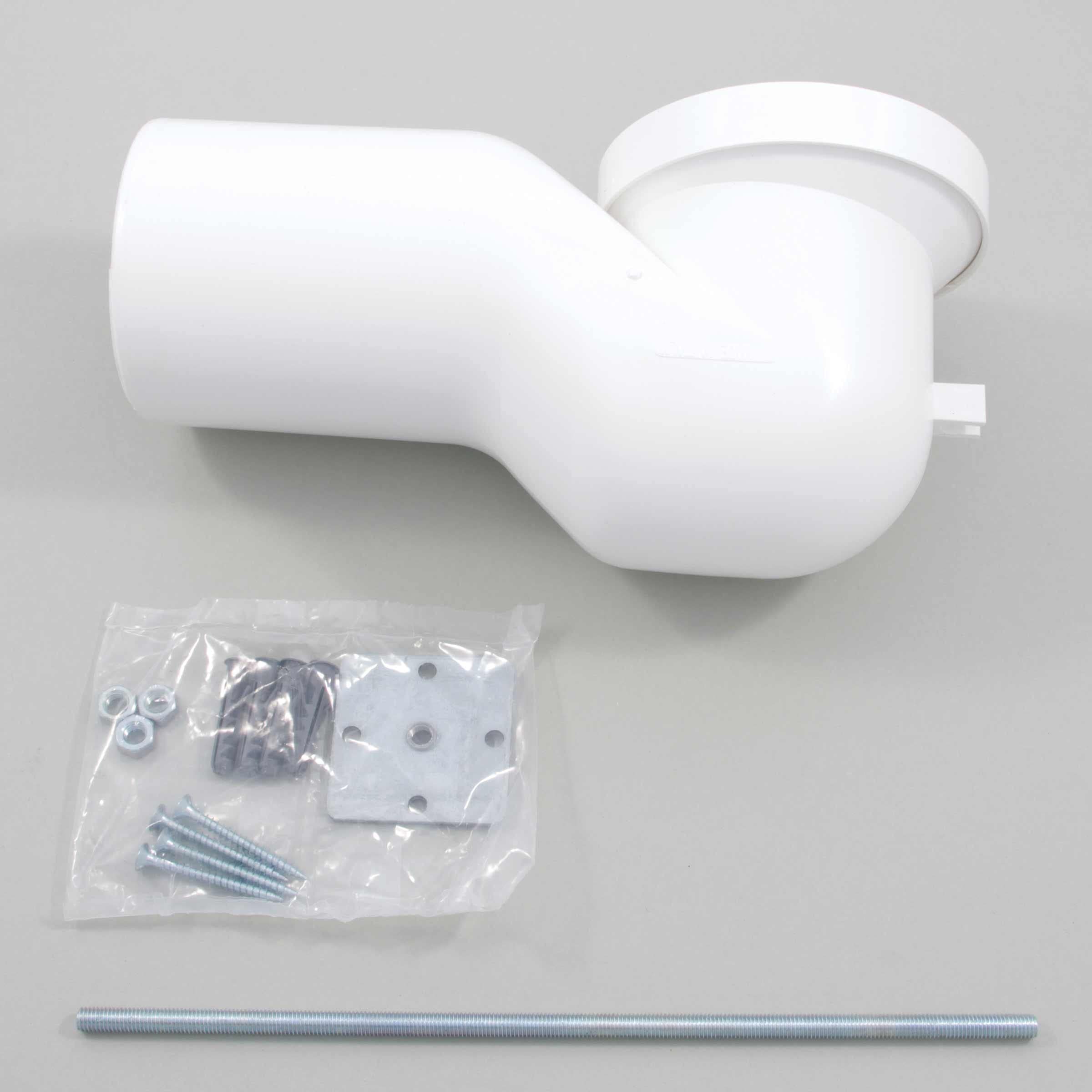 Coude de raccordement double 90° Geberit PE, contre-coudé, pour WC suspendu | ue de produits Geberit