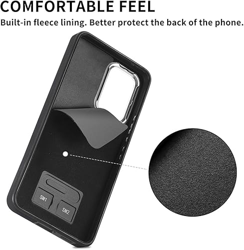 Miniatura 7 de Asuwish Funda tipo cartera compatible con Samsung Galaxy S23 Plus S23+ 5G y protector de pantalla de vidrio templado, soporte para tarjetas, soporte