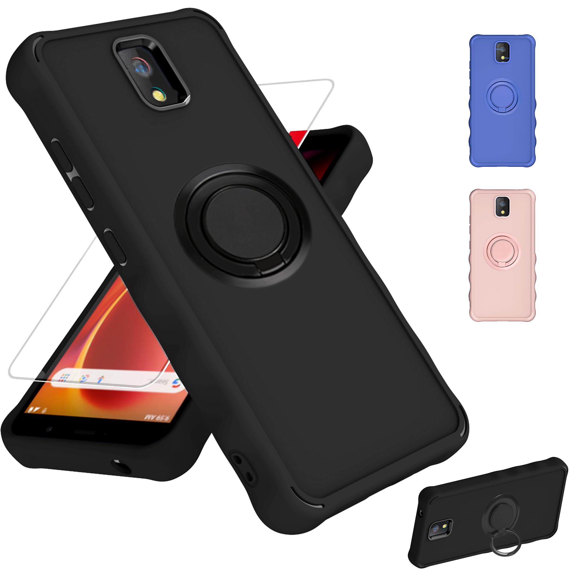 Amazon.com: jioeuinly HotPepper Panca Case Compatible for Hot Pepper Panca  Tepin Phone Case L63A Cover [with Tempered Glass Screen Protector][ 2MM  Thickening Super Protection][Ring Support] Black : Cell Phones & Accessories