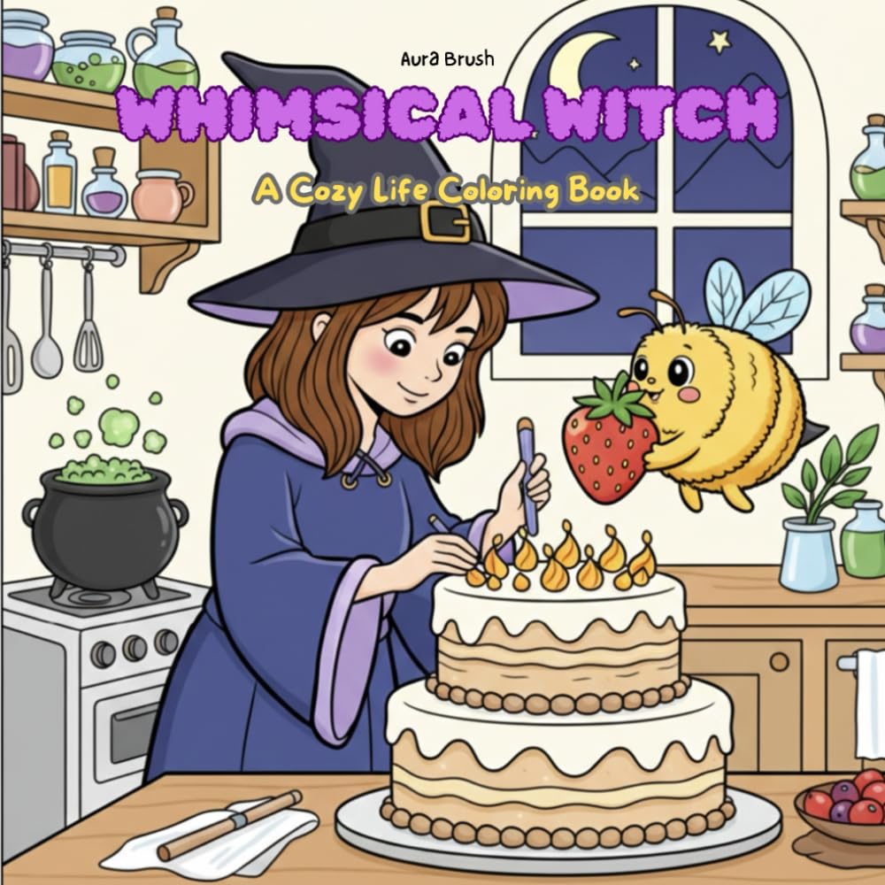 WHIMSICAL WITCH: A Cozy Life Coloring Book