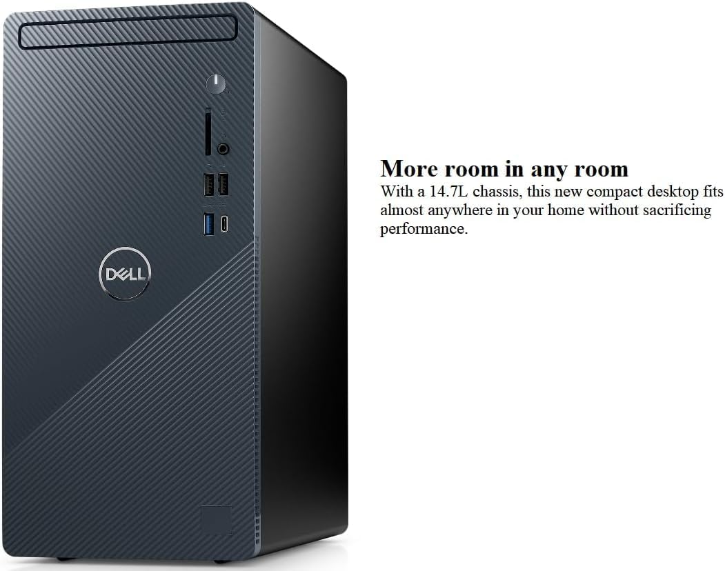 DELL 2023 Inspiron 3020 Tower Desktop Business Computer, 13th Gen Intel Core i7-13700, 32GB RAM, 1TB SSD, Intel UHD 770 Graphics, Bluetooth, WiFi, USB 3.1, Windows 11 Pro - Mist Blue