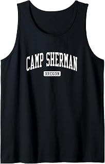Camp Sherman Oregon OR Vintage Athletic Sports Design Tank Top