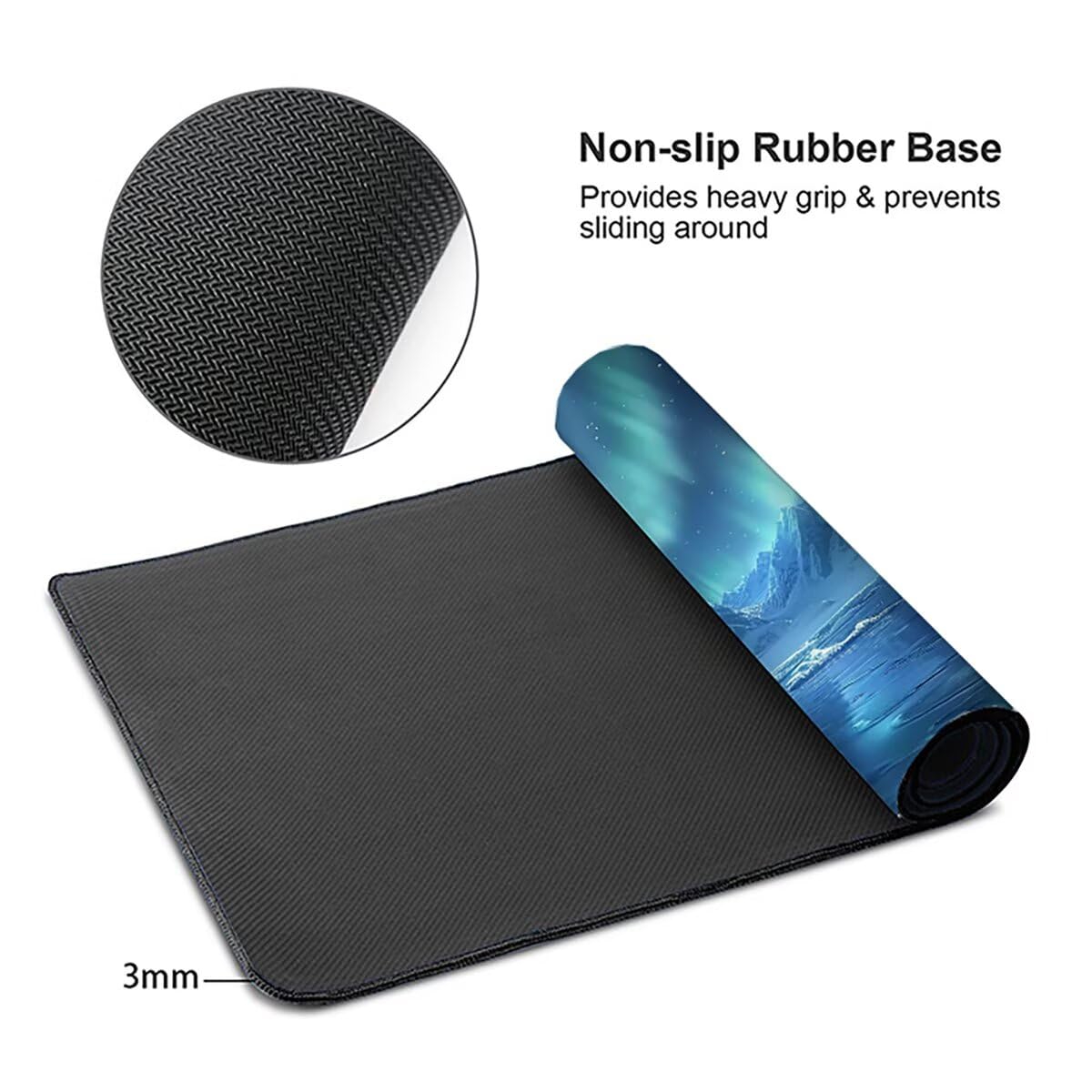 Tappetino per Mouse Gaming XXL 1200x600x3mm – Ufficio Mousepad Grande Migliora la Velocità e la Precisione Tenuta Stabile Sottomano per Ufficio Casa Accessori Scrivania Laser Cielo Stellato LMDT14462