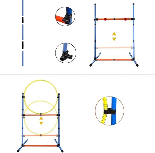 Miniatura 3 de PLKO Conjunto de equipos de agilidad para perros (equipo de entrenamiento de agilidad C)