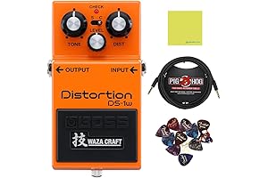 Boss DS-1W Distortion Pedal Enhanced with Premium Accessories