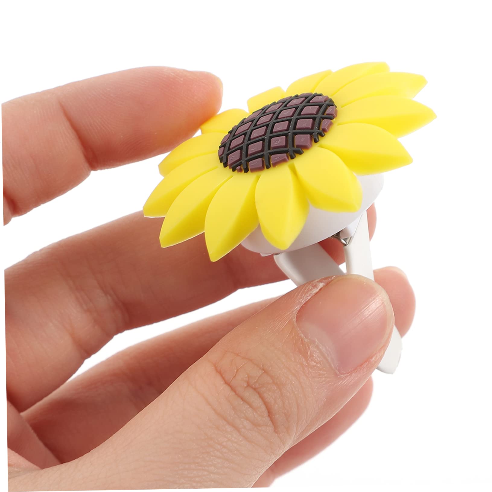 ibasenice 5 Set Di Accessori Per Auto Clip A Forma Di Girasole Clip Per Bocchette Di Ventilazione Per Auto 4 Pezzi * 5