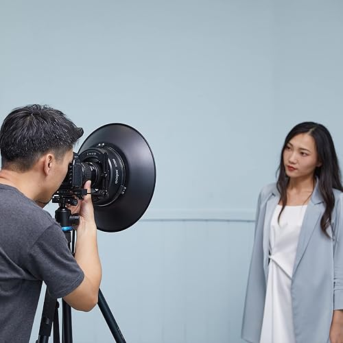 Miniatura 6 de Godox Rejilla de panal para reflector RFT-25S, accesorio de rejilla de nido de abeja de fotografía de 20, se fija al reflector R200 Beaty Dish