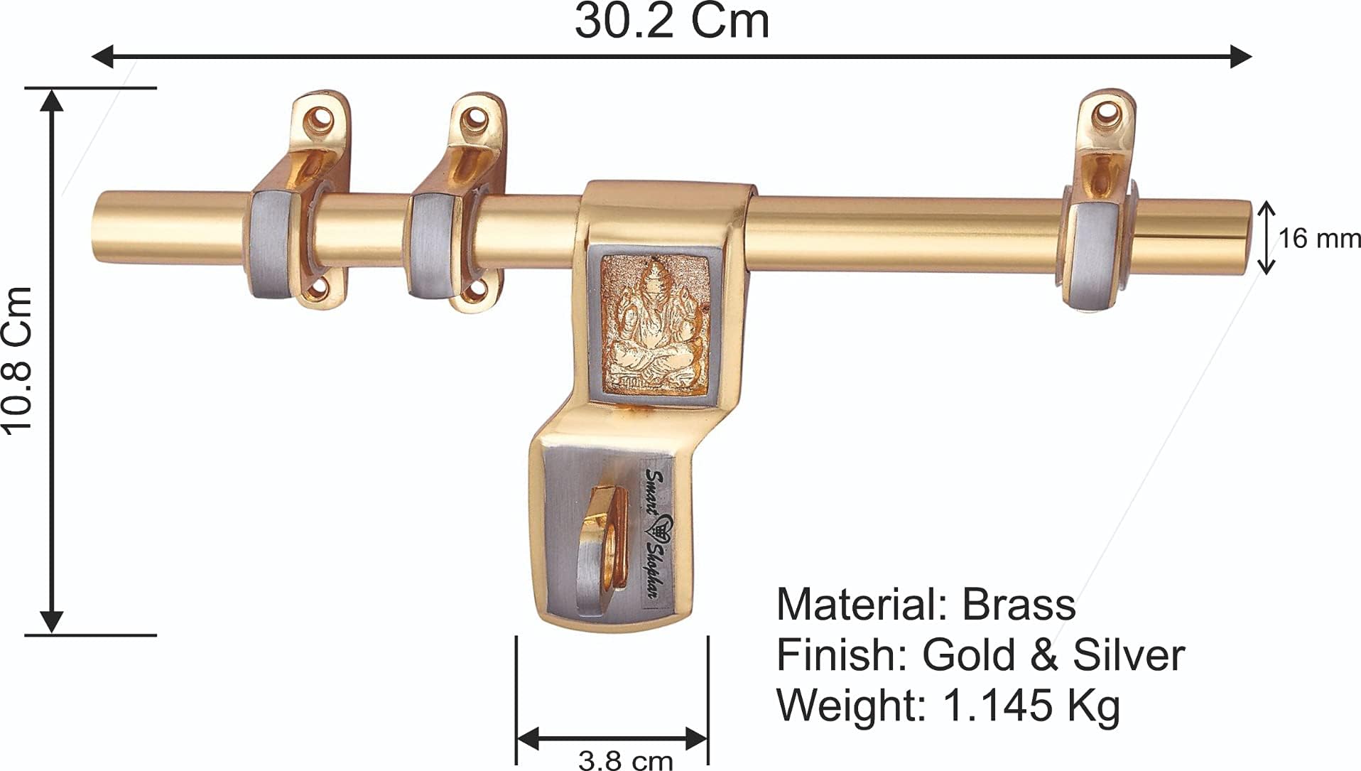 Brass Dead Bolts - Security Locks for Doors & Cabinets -5 Brass Dead Bolts - Security Locks for Doors & Cabinets -5