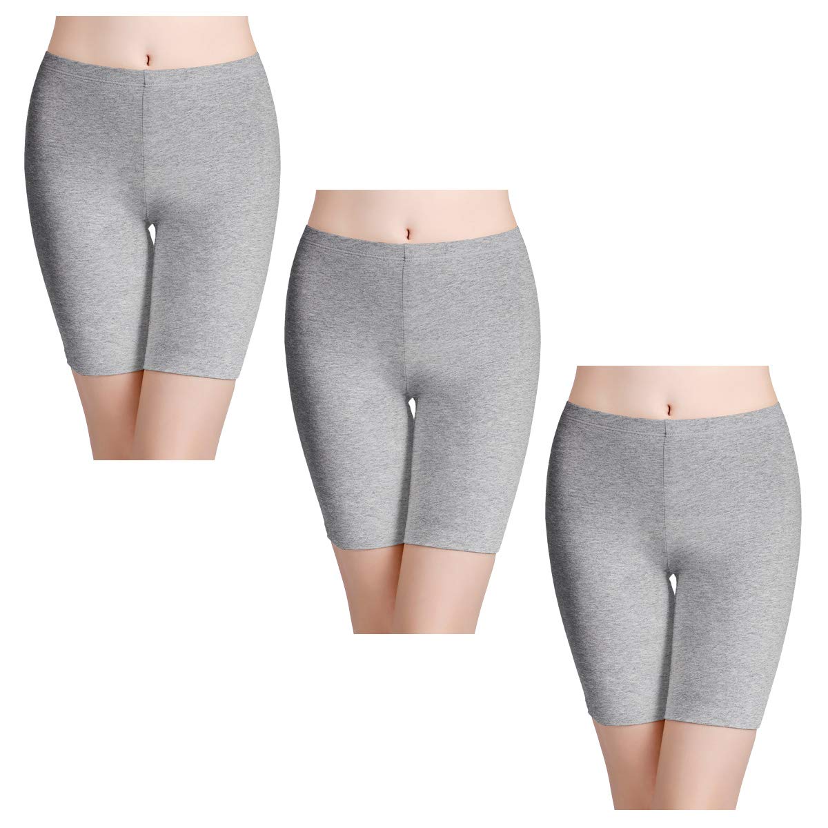 Women's Cotton Boy Shorts Underwear Anti Chafing Soft Biker Short Plus Boy Shorts Panties 4 Pack, Multicolor05-4 Pack