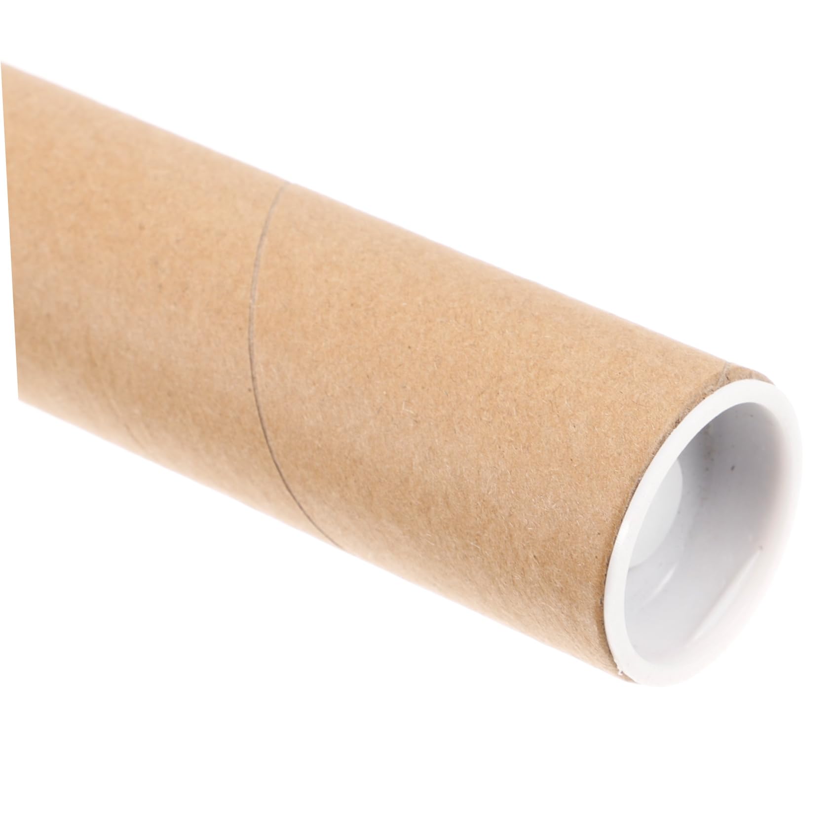 Tube En Carton Kraft 19.69In Pour Rangement Et Transport D'Affiches Documents Œuvres D'Art