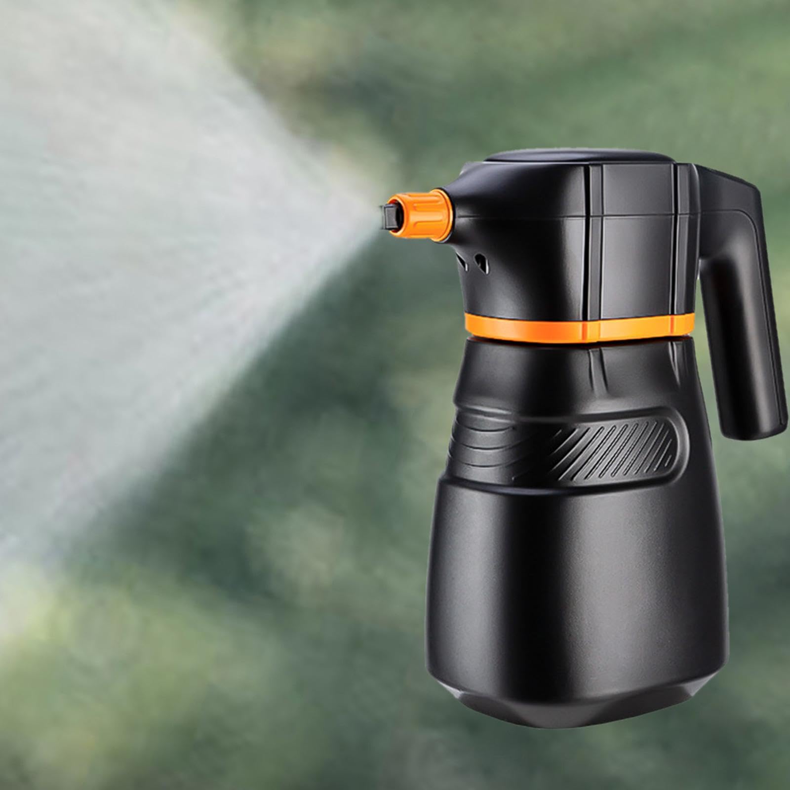 Elektrischer Schaumsprüher, Drucksprüher, Handpumpensprüher, 2 L, für Fahrzeugaufbereitung Und Autopflege, Schwarz Orange