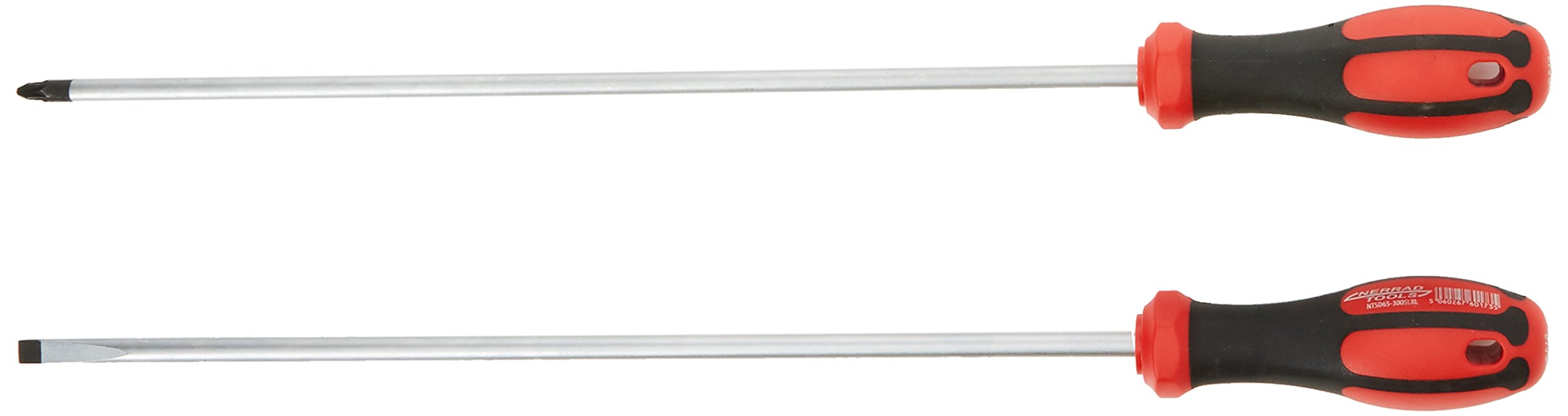 Nerrad Tools NTSDSXLR1 Extra Long Reach Screwdriver Set, Black, 400 mm