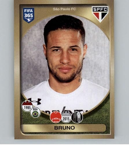 2016-17 Panini FIFA 365 Stickers #628 Bruno Sao Paulo FC Official Soccer Album Sticker in Raw (NM or Better) Condition