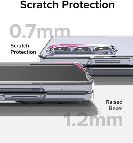 Miniatura 5 de Ringke Funda delgada compatible con Samsung Galaxy Z Fold 5 transparente + cubierta de cristal compatible con Samsung Galaxy Z Fold 5