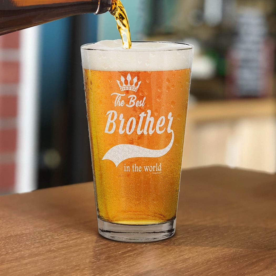 Nеw Dеаl Shop4Ever The Best Brother In The World Laser Engraved Beer Pint Glass Brother Gift from Sister Brother Bеѕt Dеаl Shop4Ever The Best Brother In The World Laser Engraved Beer Pint Glass Brother Gift from Sister Brother