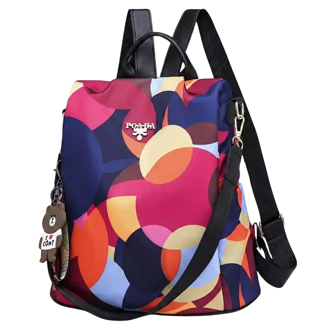 Anti-Theft Oxford Backpack for Women & Girls | Stylish College Bag for Travel, Office & Daily Use | Lightweight, Spacious Polyester Daypack with Hidden Zipper & Adjustable Straps | Gift for Her