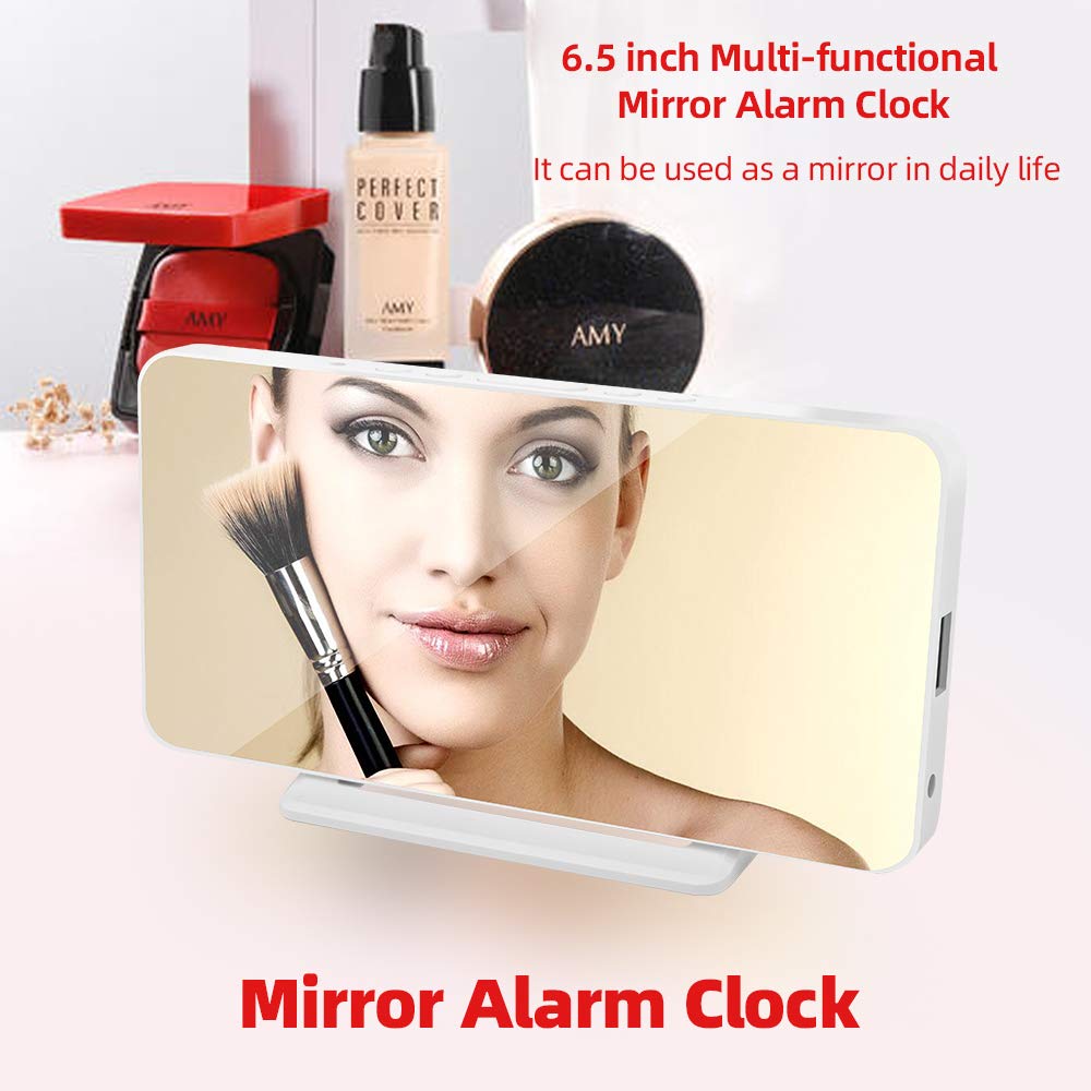 Buy Alarm Clock Battery Operated, Small Portable Travel Clock with