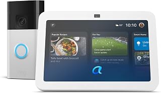 Amazon Echo Show 8 with Ring Battery Doorbell (newest model), Designed for Alexa+