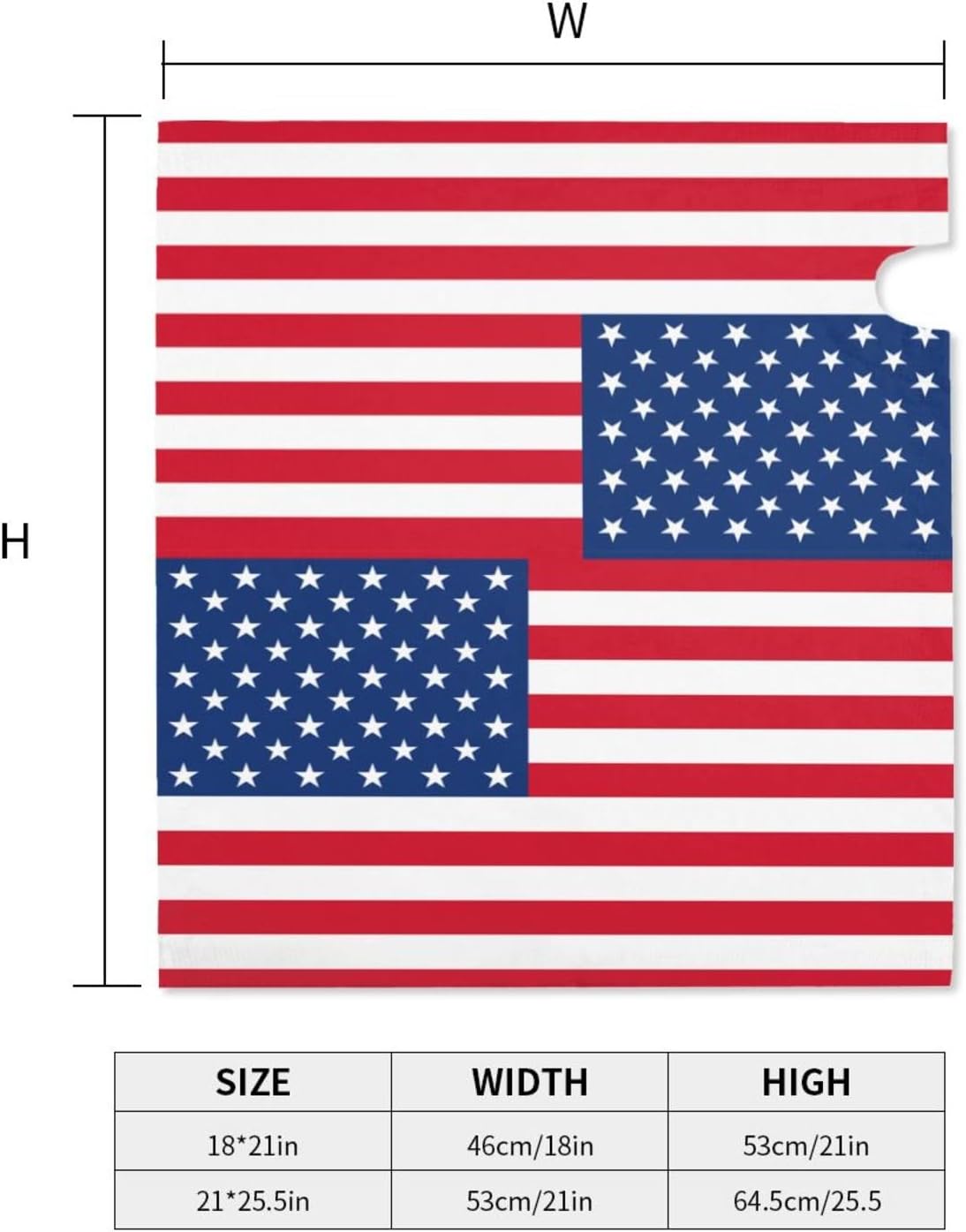 American Flag Mailbox Covers Magnetic Independence Day Post Letter Box Cover for Garden Yard Decor Outside Home Standard 21x18 in